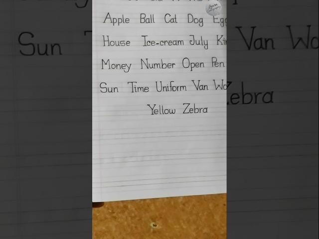 Beautiful English Word practice.Improve your hand writing ️#shorts #subscribe