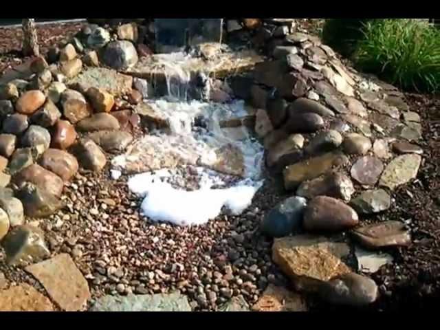 Envisions Landscape Construction DUBLIN OHIO 614-593-3658 WATERLESS WATERFALL