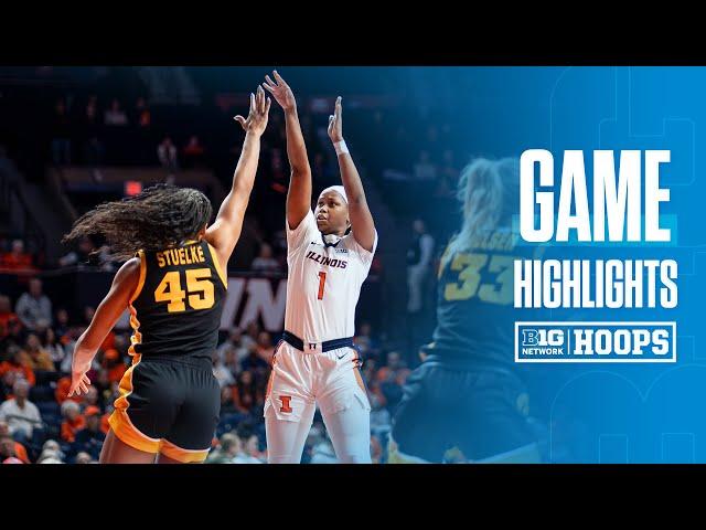 Iowa at Illinois | HIGHLIGHTS | Big Ten Women's Basketball | 01/09/2025