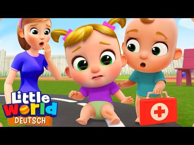 Niko und Nina haben ein Aua | Kinderlieder für Kleinkinder | Little World Deutsch