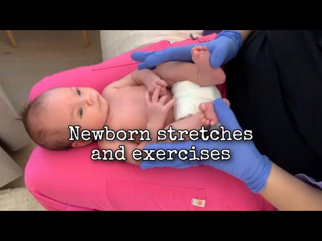 Newborn stretches and exercises