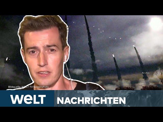 KRIEG IN NAHOST: Raketenregen in Tel Aviv! Iran startet Angriff auf Israel | WELT STREAM