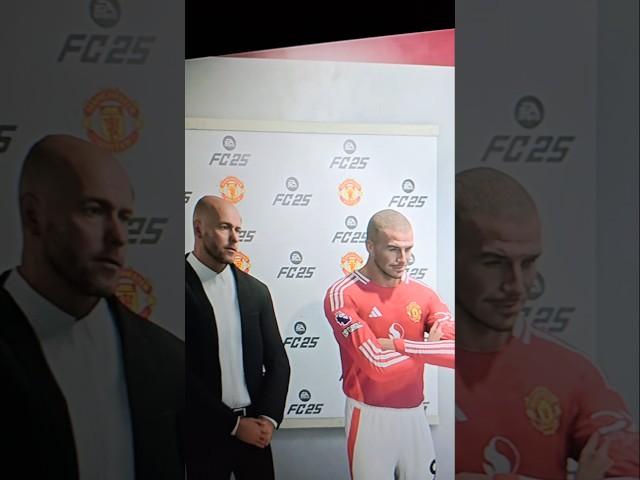 FC 25 - David Beckham and Ten Hag press conference  #fc25 #fcgameplay #fc25gameplay #fcfifa