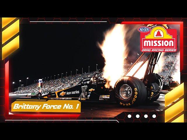 Brittany Force lights the candles in Indy