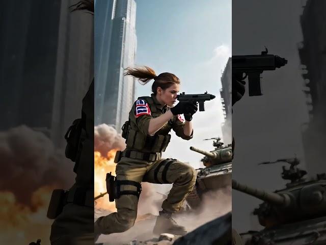 "Female Soldiers Fight Bravely | #FemaleWarrior #CinematicWar #MilitaryAction #EpicBattle #WarScene