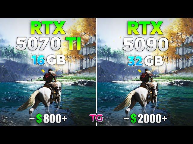 RTX 5070 Ti vs RTX 5090 -  Comparison in 11 Games | 4K