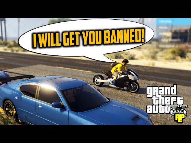 POWER HUNGRY KID THREATENS TO BAN US! (GTA RP)