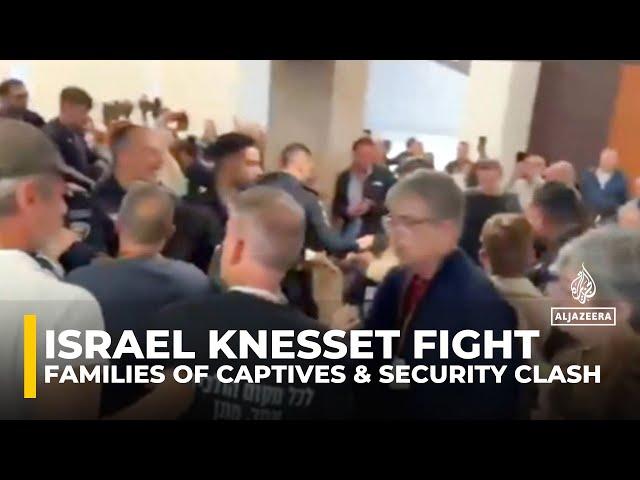 Israel: Knesset debate on Oct. 7 committee postponed after clash between captive families & security