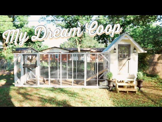 My Dream Chicken Coop! Rain-capture Watering, Automatic Door, Deep Litter, and LOTS of ventilation!