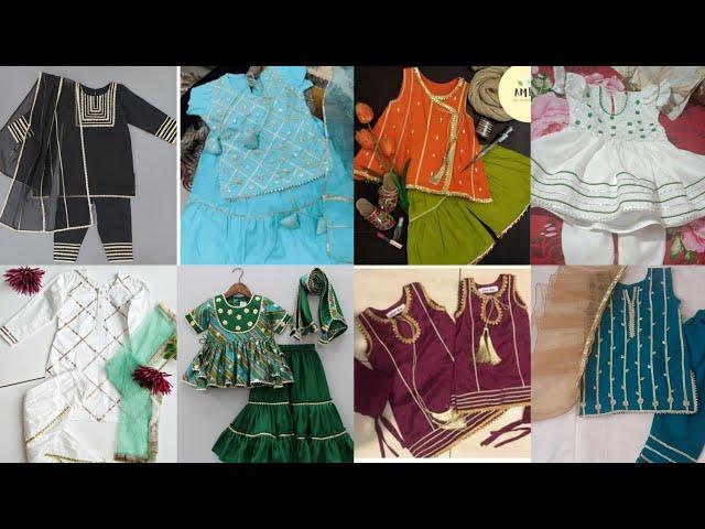 New 2024 Gota Patti Dress Designs For Baby Girls / Baby Girls Gota Kinari Dresses For Eid#trending