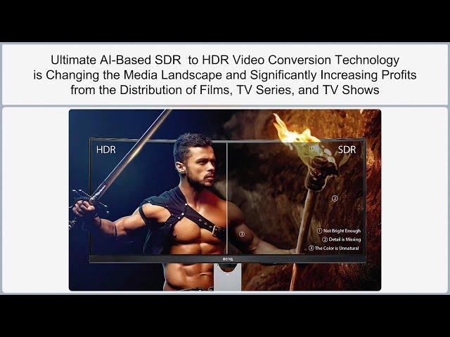 AI-Based SDR  to HDR Video Conversion Technology - AI IMMERSIVE STUDIOS PRESENTATION 2024