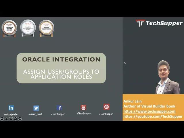 Assign users or groups to Oracle Integration application roles | OIC