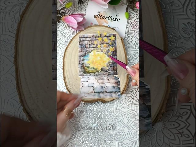 ASMR | Rapunzel | DIY phone case insert | Creative Journal #journal #asmr #scrapbook #art#fun #short