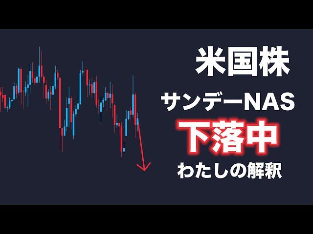 【米国株】サンデーNAS100下落中について思うこと
