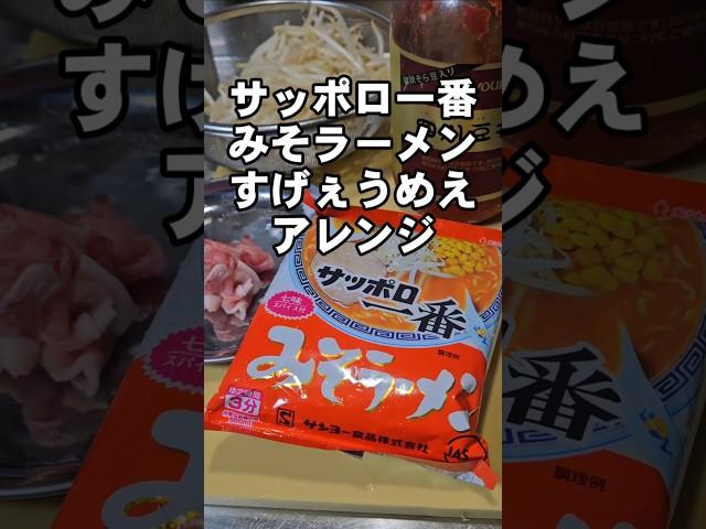 サッポロ一番みそラーメン簡単すげぇうめぇもやしそばのアレンジレシピ