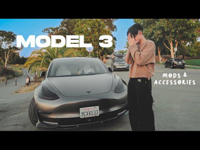 All My Tesla Model 3 Accessories + Mods 2023 (AESTHETIC MUST HAVES)