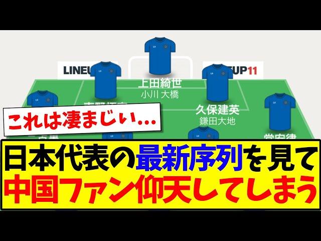 【中国の反応】サッカー日本代表の最新序列を見て、中国サッカーファンが仰天してしまうwwwww