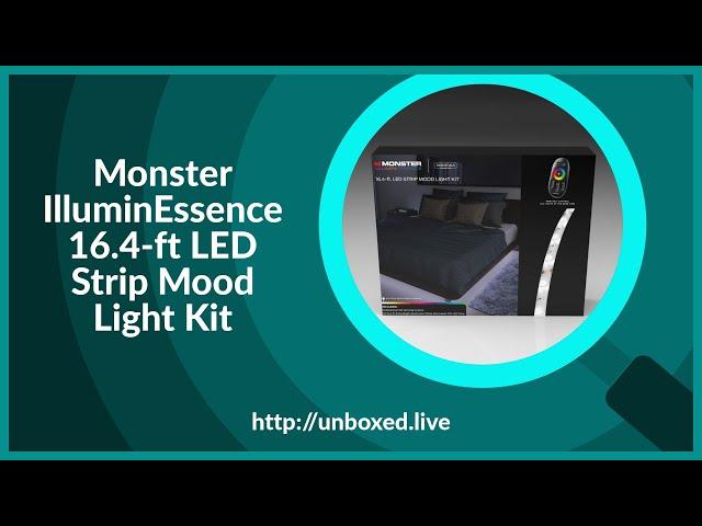 Monster IlluminEssence 16.4-ft LED Strip Mood Light Kit - PLuGHiTz Live Unboxed