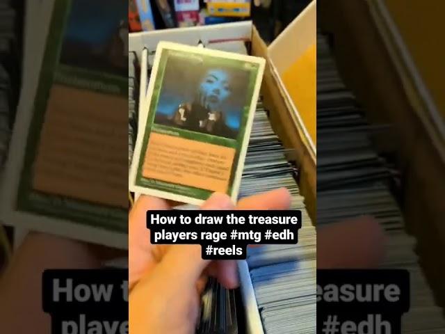 How to draw the treasure players rage! #mtg #shorts #mtgshorts