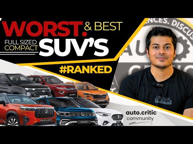 Top 5 worst compact SUV | Elevate Astor Creta Kushaq Hyryder #autocritic #elevate