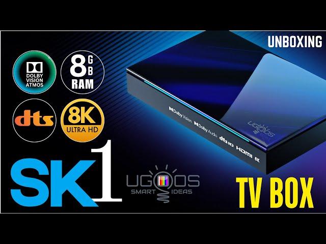 8K TV Box with 128GB+8GB RAM  |  UGOOS SK1 2024  |  Dolby Vision Atmos HDR10+  |  UNBOXING REVIEW