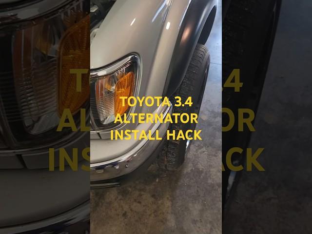 Toyota Tacoma/4runner 3.4. Alternator replacement. Why won't it fit?
