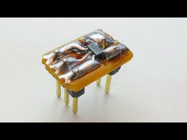 Homemade SMD to DIP adapter