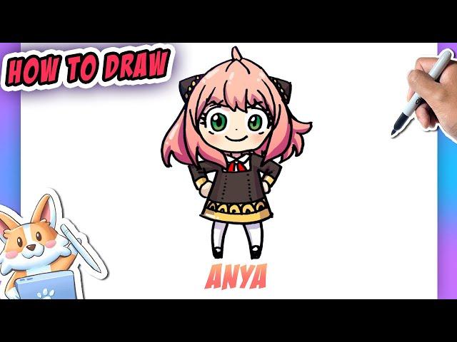 How to Draw ANYA from SpyxFamily!