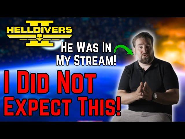 Helldivers CCO Pilestedt Showed Up In My Stream And Answered This...