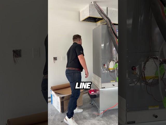 DID YOU KNOW? This air handler must be raised off the ground to meet Florida building code.