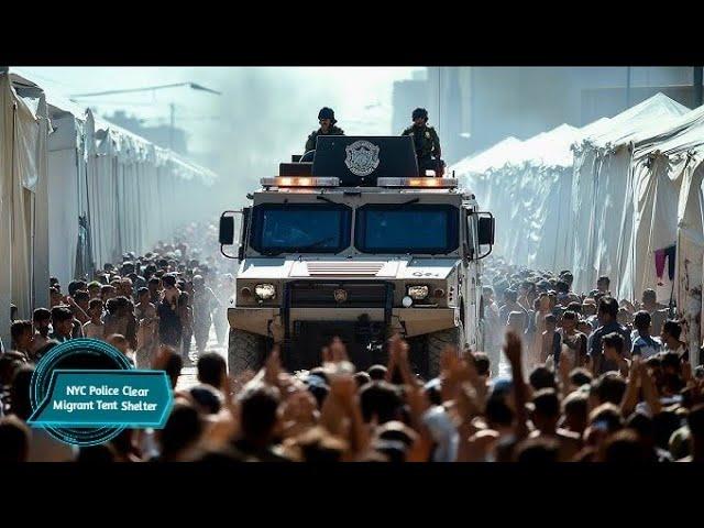 It Begins… NYC Police Clear Migrant Tent Shelter || Thynk Media