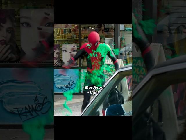 He is facing more difficulties in cracking down on criminals now #spiderman #shorts #movie
