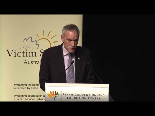 WSV Keynote speaker   Michael O'Connell, Commissioner for Victims' Rights