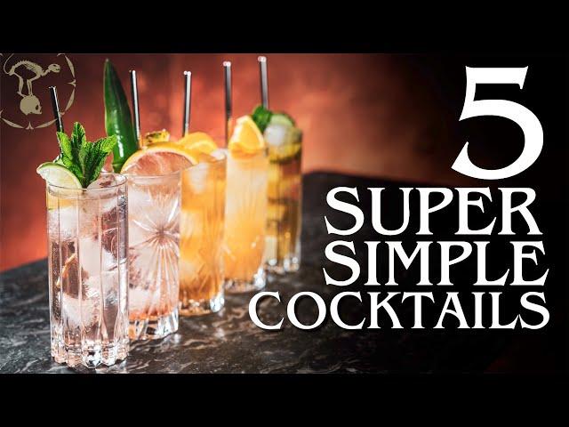 NO SHAKING - NO STIRRING - 5 Super Simple Highball Cocktails