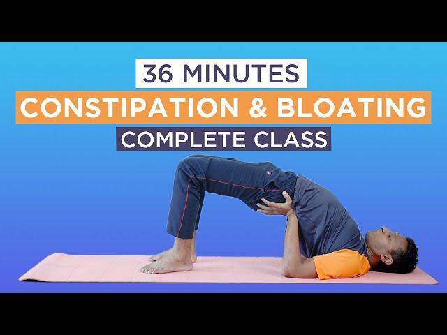 Complete yoga class for constipation and bloating | Yog4Lyf #yogaforconstipation #yogaforbloating