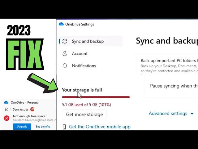 Fix OneDrive Storage Full in 2024 | OneDrive Not Enough FREE Space