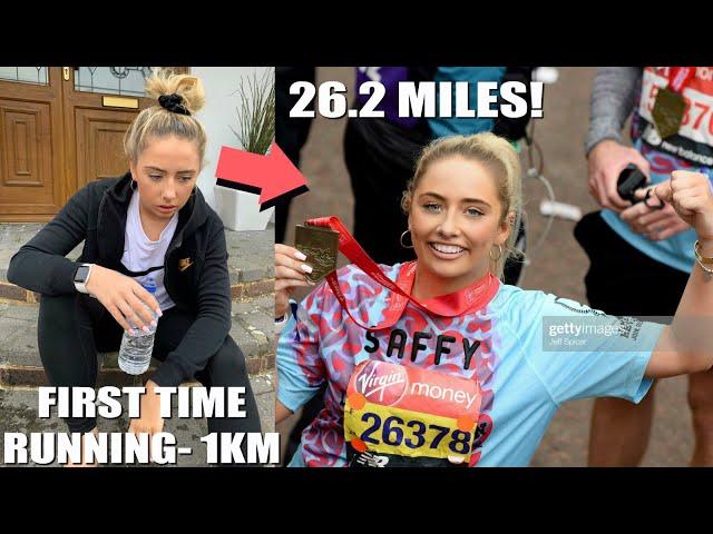 My marathon experience  How I went from not being able to run TO running the LONDON MARATHON!!