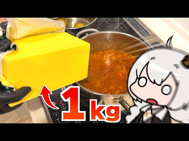 【致死量】バター１kg使った料理でドカ食いしてみた！