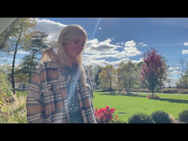 Trip To Cherry Valley Gardens: Front Porch Fall Makeover! Blue Skies, Fall Colors, Pumpkins  & Cats