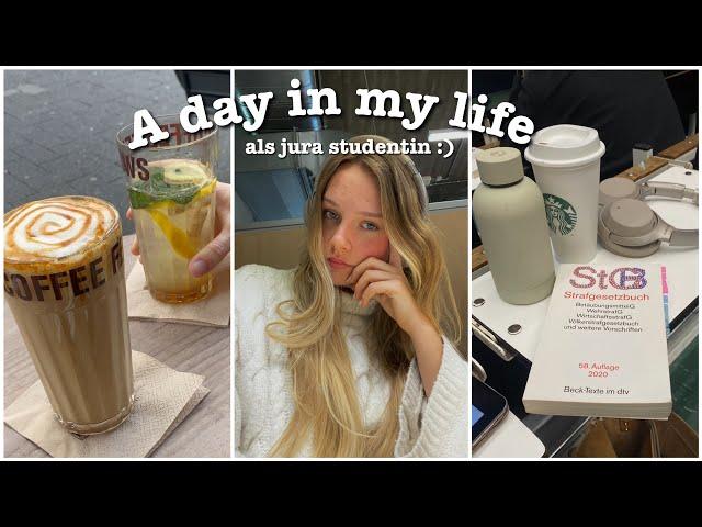 A Day in my Life als Jura Studentin- bib, study time, food - Daily Vlog