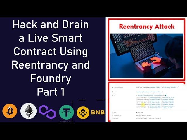 Hack and Drain a Live Smart Contract Using Reentrancy and Foundry Part 1 on Ether Scan