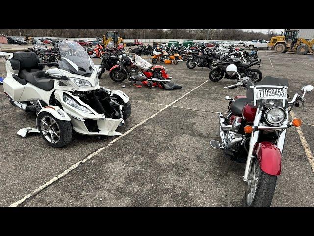 Copart Walk Around - Motorcycles and a Tesla P100D with Ludicrous!