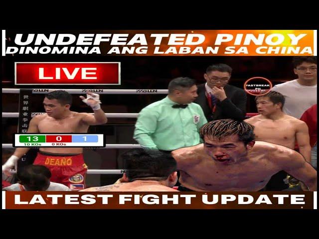 Latest fight update: Undefeated PINOY boung pusong lumaban sa China