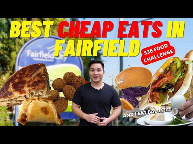 BEST CHEAP EATS IN FAIRFIELD SYDNEY | $30 FOOD CHALLENGE, Tour Vlog Review feat. balut burek falafel