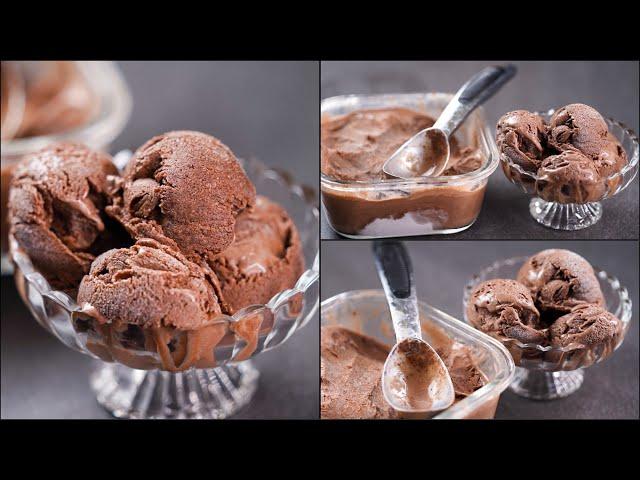 NO CREAM, NO CONDENSED MILK CHOCOLATE ICE CREAM RECIPE | SOFT & DELICIOUS CHOCOLATE ICE CREAM RECIPE