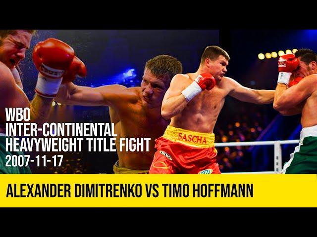 ALEXANDER  DIMITRENKO VS TIMO HOFFMANN | FULL FIGHT WBO INTER-CONTINENTAL HEAVYWEIGHT TITLE