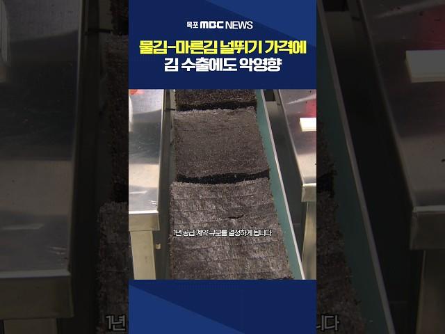 '가격괴리' 심화되는 김 산업.. 수출에도 불안감 #shorts