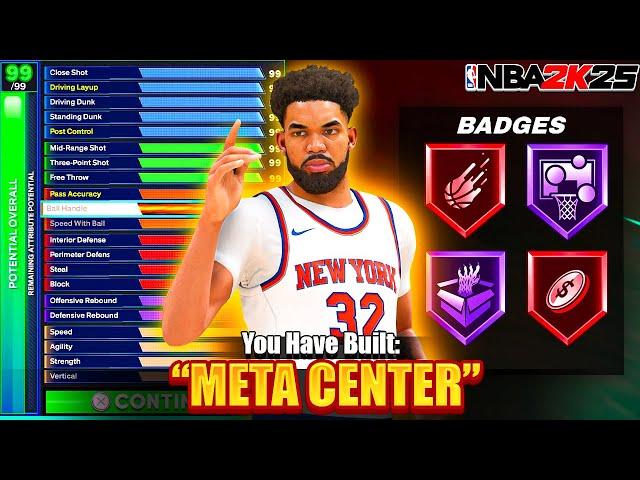 THIS "META CENTER" BUILD is DOMINATING NBA 2K25