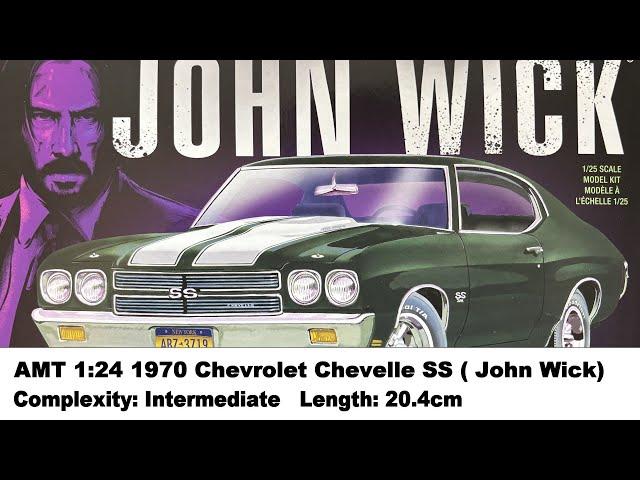 AMT 1:25 1970 Chevrolet Chevelle SS (John Wick) Kit Review