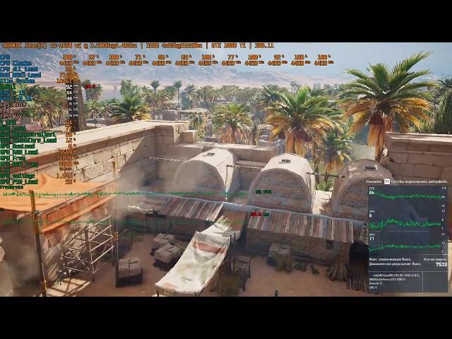 Assassin's Creed  Origins тест 1650v2 aka 4930k Vs (1680v2 -ТехноПланета  стайл - линк↓)